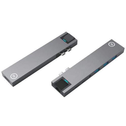 BlueBuilt Usb C 8 in 1 Macbook Docking Station Space Grey, Computers en Software, Overige Computers en Software, Zo goed als nieuw