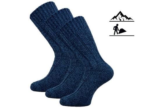 3 Paar Noorse werksokken - Thermo - Gemêleerd Blauw, Kleding | Heren, Sokken en Kousen, Verzenden