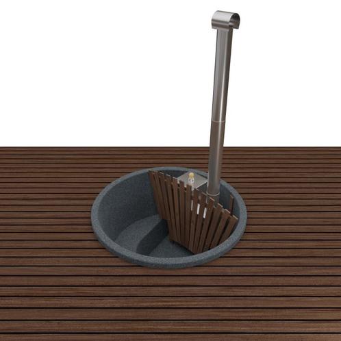 Hottub Welltub 176cm, Inbouw | 25kW kachel (4 pers.) ACTIE, Tuin en Terras, Zwembaden, Minder dan 200 cm, Rond, Nieuw, Overige typen