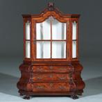 Miniatuur of meesterstuk van een 18e eeuwse wortelnoten por, Antiek en Kunst, Ophalen of Verzenden