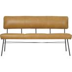 Leren eetkamerbank Solid - Granada Amber (cognac) - Poten, Huis en Inrichting, Stoelen, Ophalen of Verzenden, Nieuw, Leer