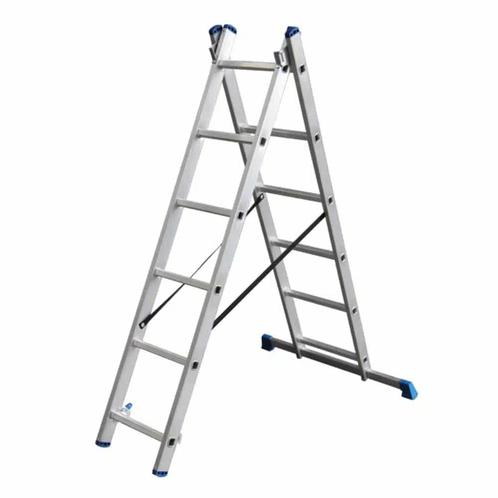 Alumexx ladder 2 delig, Doe-het-zelf en Verbouw, Ladders en Trappen, Ladder, Nieuw, Verzenden