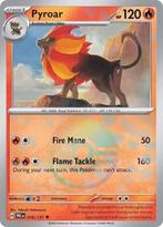 Pyroar 016/131 Pokeball Prismatic Evolutions, Ophalen of Verzenden, Nieuw, Losse kaart, Foil