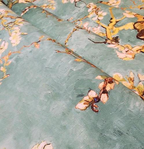 Van Gogh Art Nouveau Bloemmotief Mandorlo in fiore, Antiek en Kunst, Antiek | Kleden en Textiel