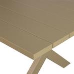 Delta Picknicktafel Aluminium Groen Zand 220x100cm Exotan, Tuin en Terras, Verzenden, Nieuw