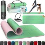 Yogamat - Fitness mat - Sportmat - Yoga mat extra dik - Groe, Verzenden, Zo goed als nieuw