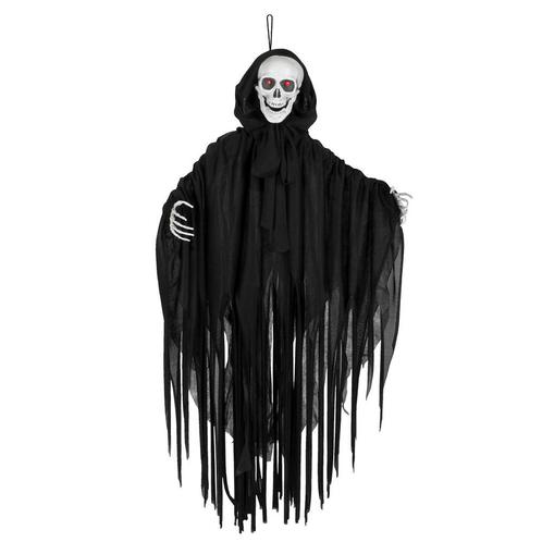 Halloween Pop Skelet Zwart 90cm, Hobby en Vrije tijd, Feestartikelen, Nieuw, Verzenden