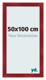 Fotolijst 50x100 cm - Wijnrood Geveegd - MDF - Pisa, Verzenden, Nieuw