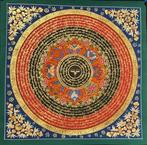 Netra Lamas Om Mantra Mandala thangka-schilderij - katoenen, Antiek en Kunst
