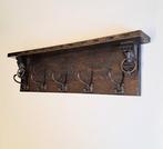 Kapstok - Eikenhout, messing, Antiek en Kunst