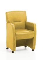 Eetkamerstoel Cindy - eetkamerstoelen - Geel, Nieuw, Stof