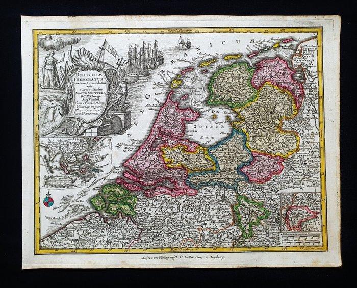 Europa - Holland / België / Antwerpen / Brussel / Amsterdam, Boeken, Atlassen en Landkaarten