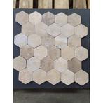 Mozaiek Hexagon Moccacino Y 30x30 cm Marmer Licht Bruin, Ophalen of Verzenden, Nieuw