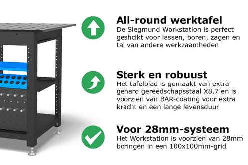 Siegmund 28mm workstation - werkbank Inclusief, Zakelijke goederen, Machines en Bouw | Lastechniek, Ophalen of Verzenden