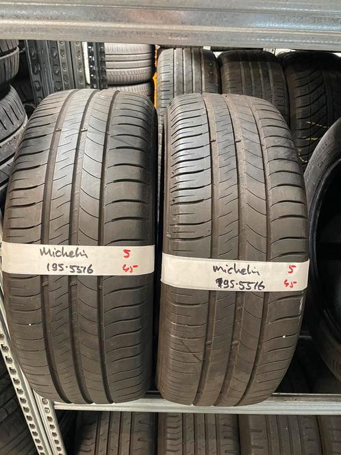 195-55-16 Michelin Zomerbanden 5mm Incl Montage 195 55 16, Auto-onderdelen, Banden en Velgen, 16 inch, Zomerbanden, 195 mm, Personenwagen