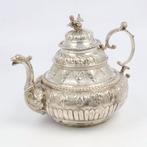 Trekpot 19e eeuw - Naar 18e-eeuws voorbeeld - Theepot - .934, Antiek en Kunst, Antiek | Goud en Zilver