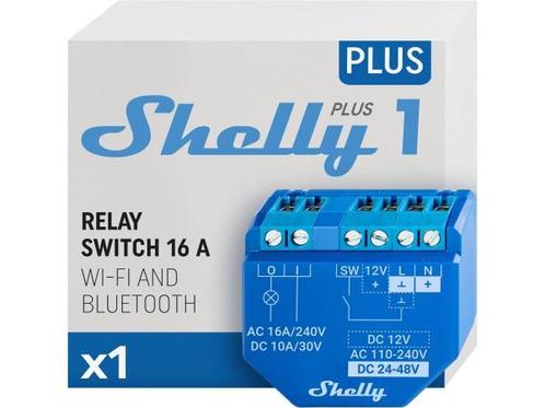Veiling - 6x Shelly Plus 1, WiFi & Bluetooth Slimme Relais S, Doe-het-zelf en Verbouw, Elektra en Kabels