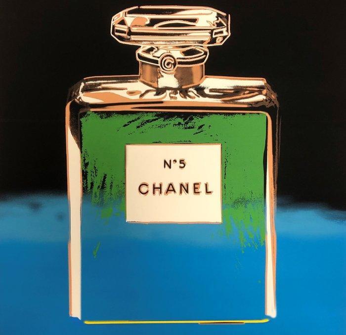 Andy Warhol - Chanel N. 5: Blue/Black - Jaren 1990, Antiek en Kunst, Kunst | Tekeningen en Foto's