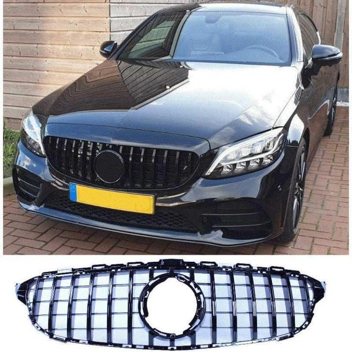 Grill voor mercedes c klasse w205 facelift glanzend zwart, Auto-onderdelen, Carrosserie en Plaatwerk, Nieuw