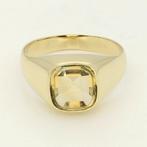 Ring - 14 karaat Geel goud - Citrien, Sieraden, Tassen en Uiterlijk, Nieuw