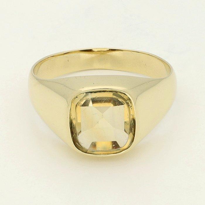 Ring - 14 karaat Geel goud - Citrien, Sieraden, Tassen en Uiterlijk, Ringen