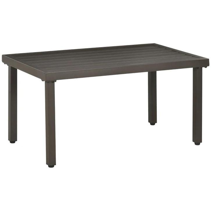 TRUUSK Tuintafel en Bijzettafel - Stalen Frame - Bruin - 91, Tuin en Terras, Overige Tuin en Terras, Nieuw, Verzenden