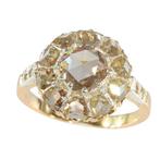 Vintage anno 1920 - Ring - 18 karaat Geel goud Diamant