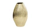 Vaas ELEGANCE 30cm with hammer hamerslag effect antique goud, Ophalen of Verzenden, Nieuw