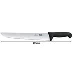 GGM Gastro | VICTORINOX | FIBROX - Slagersmes - Mes: 360mm |, Verzenden, Nieuw