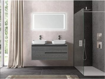 Badkamermeubel Incl. Spiegel en waskommen beschikbaar voor biedingen