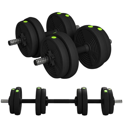 TRUUSK 2-in-1 Halterset 15 Kg Verstelbaar Met 8 Halterschijv, Sport en Fitness, Fitnessmaterialen, Nieuw, Verzenden