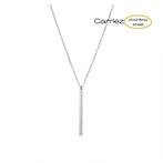 Staaf ketting goud of zilver - stainless steel, Sieraden, Tassen en Uiterlijk, Kettingen, Verzenden, Nieuw, Zilver