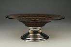 Epergne - Chroom, Glas, Antiek en Kunst, Kunst | Designobjecten