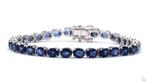 Armband - 14 karaat Witgoud - 14.30ct. tw. Saffier, Nieuw