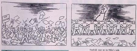 Frankrijk voor en na Hitlers rede (lijst optie, Lithos), Antiek en Kunst, Kunst | Litho's en Zeefdrukken, Verzenden