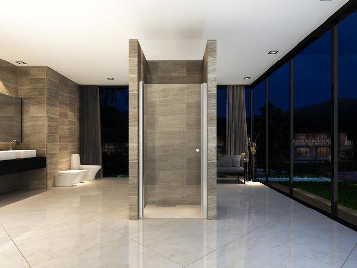 Douchedeur Aqua Splash Hayes 90x190 cm Helder Glas Aluminium, Doe-het-zelf en Verbouw, Sanitair, Ophalen of Verzenden