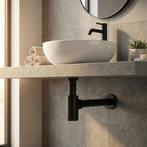 Afvoerplug Mat Zwart | Messing Klik-Klak | Laatste Stuks!, Ophalen of Verzenden, Nieuw, Koper, Wastafel