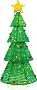 Kerstboom met verlichting - Kunstkerstboom - 190 cm - Met st, Verzenden, Zo goed als nieuw