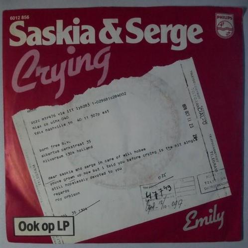Saskia and Serge - Crying - Single, Cd's en Dvd's, Vinyl Singles, Single, Gebruikt, 7 inch, Pop