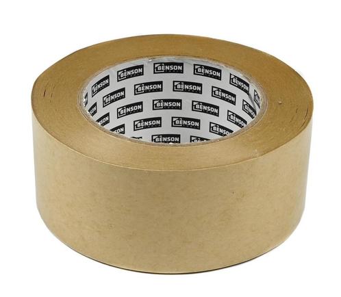 Benson Papieren verpakkingstape - 50 mm x 50 meter - 140..., Doe-het-zelf en Verbouw, IJzerwaren en Bevestigingsmiddelen, Nieuw