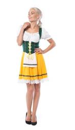 Dirndl Jurk Hendrika Geel, Kleding | Dames, Carnavalskleding en Feestkleding, Ophalen of Verzenden, Nieuw