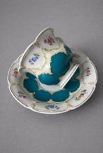 Meissen - Kop en schotel (2) - Porselein - Turquoisefonds,
