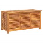 Tuinbox met jaloezien 113x50x56 cm massief acaciahout, Verzenden, Nieuw