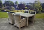 Bilbao Bergamo dining tuinset 180x100xH75 cm verstelbaar wit, Tuin en Terras, Tuinsets en Loungesets, Ophalen of Verzenden, Nieuw