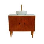Badkamermeubel | Incl. Blad | Vintage | Teak |  3503, Huis en Inrichting, Badkamer | Badkamermeubels, Minder dan 50 cm, 75 cm of meer