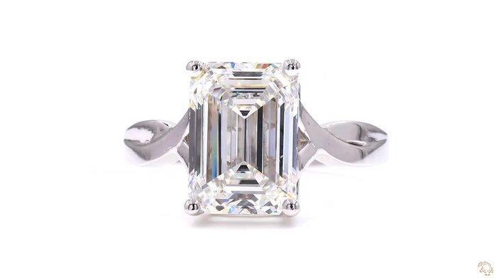 Zonder Minimumprijs - Ring - 18 karaat Witgoud - 4.04ct. tw., Sieraden, Tassen en Uiterlijk, Ringen