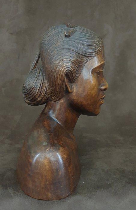 Balinees 1930s borstbeeld - Indonesië (Zonder Minimumprijs), Antiek en Kunst, Kunst | Niet-Westerse kunst