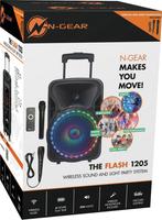 N-GEAR The Flash 1205 - Bluetooth Speaker - Karaoke Set -, Verzenden, Zo goed als nieuw