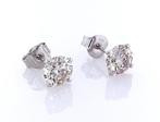 Oorbellen - 14 karaat Witgoud - 2.03ct. tw. Bruin Diamant, Nieuw