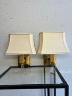 Wandlamp (2) - Set van 2 Retro Goudkleurige Gebogen